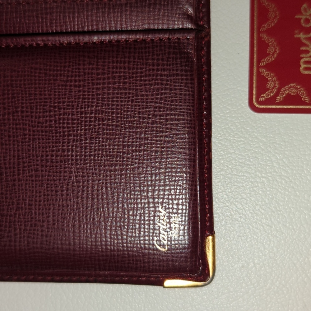 Cartier bourdeaux long wallet with Card - Picture 5 of 16